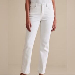 NEW Soft Surroundings Fly Front Straight Ultimate Denim